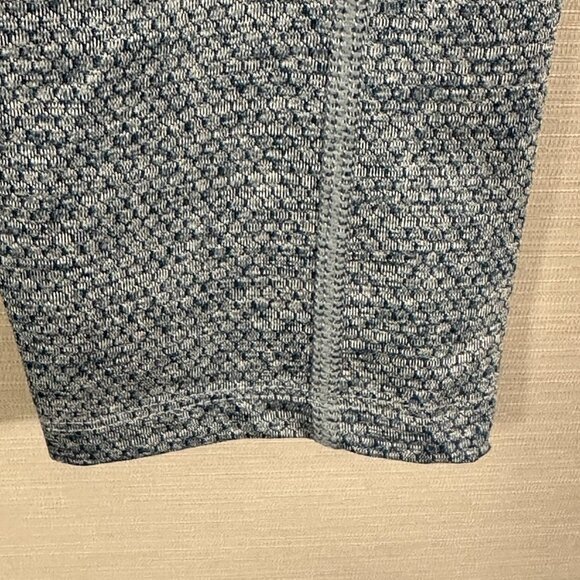 Layer 8 Compression Pants Womens Small Blue Stretch Print Waistband Pocket Run - Picture 4 of 8